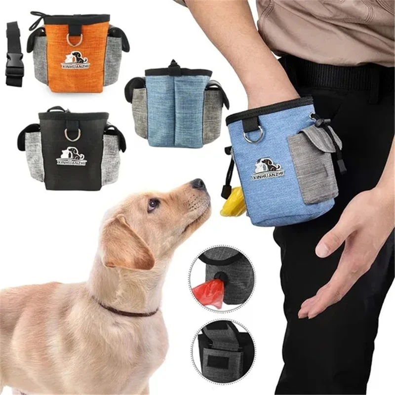 

Портативная сумка для собак, уличный мешок для дрессировки и кормления собак, вместительный тренировочный поясной мешок для домашних животных, товары для собак