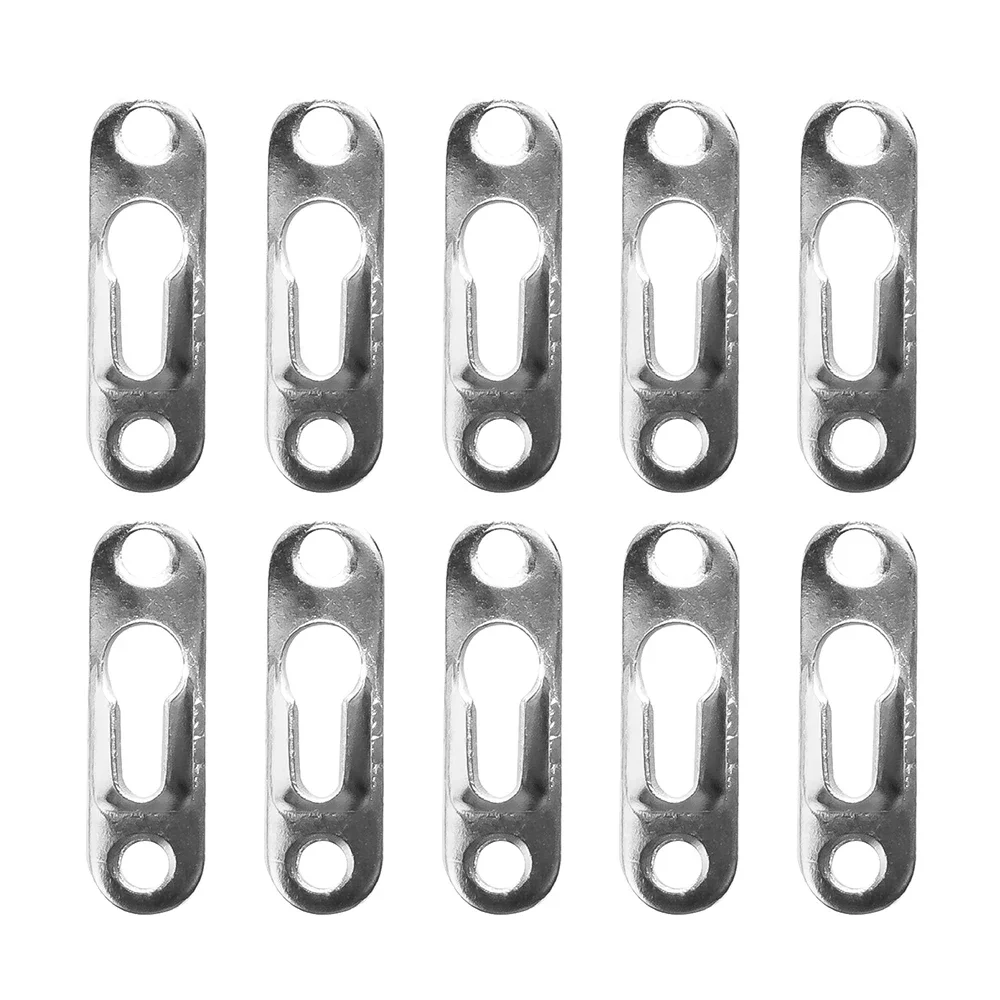 20 Stuks Metalen Sleutelgat Hangers 45Mm X 16Mm Met 40 Schroeven Sleutelgat Hanger Clips Voor Het Ophangen Van Binnenwandkast Spiegels En Fotolijsten Zilver 20 Stuks Metalen Sleutelgat Hangers 45Mm X 16Mm Met 40 Schroeven Sleutelgat Hanger Clips Voor Het Ophangen Van Binnenwandkast Spiegels En Fotolijsten Zilver