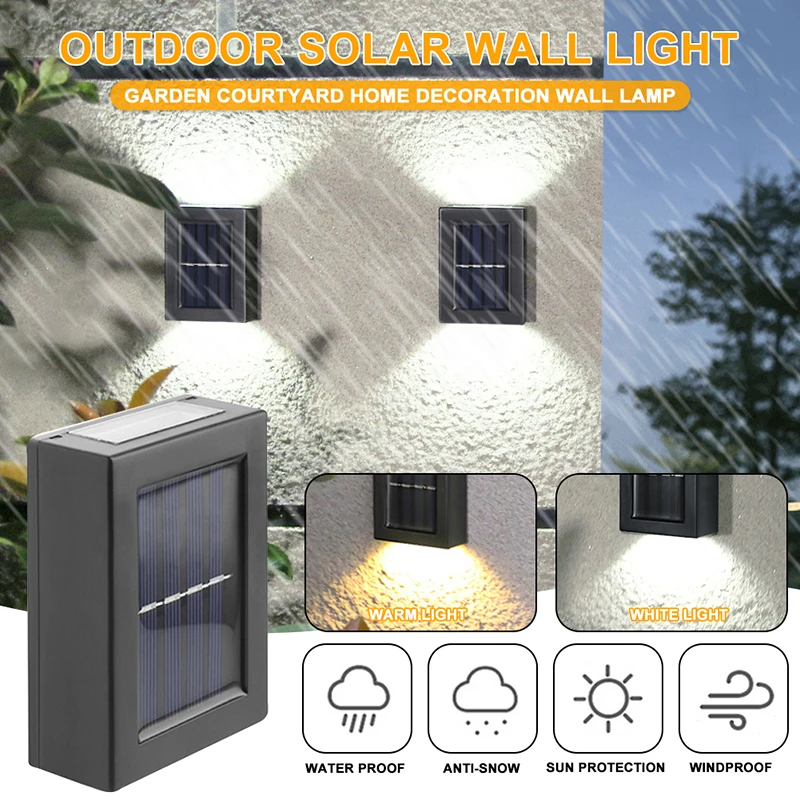 1-16PCS Solar Lamp Outdoor LED Lights IP65 Waterproof for Garden Decoration Balcony Yard Street Wall Decor Lamps Gardening Light