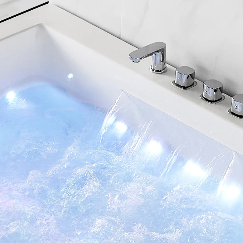 OEM  Massage Bathtub LED Constant Temperature 2 Person Jet Spa bathtubs 2