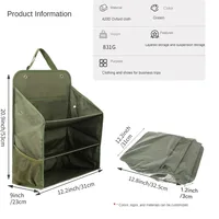 Three-section Hanging Storage Bag Foldable Dustproof and Waterproof Fabric Portable Luggage Storage Bag for Clothing 2