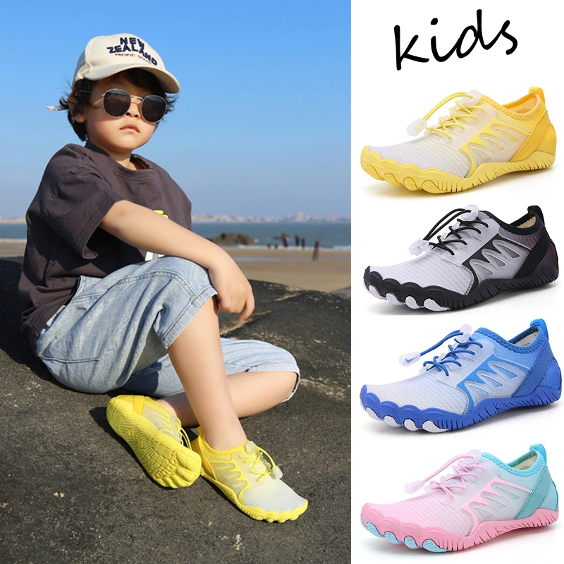 Zapatillas de deporte para niños, zapatos descalzos para playa, secado rápido, zapatos de natación para niño, calzado de gimnasio, actividades familiares| | - AliExpress