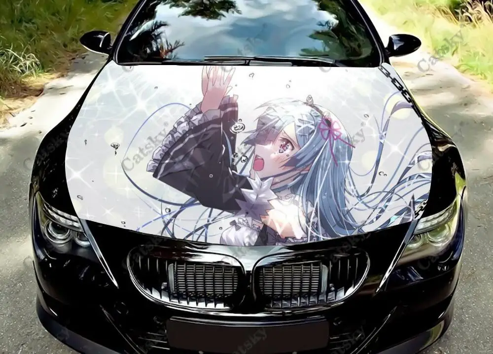 

Виниловая наклейка на капот автомобиля с рисунком аниме «Re:Zero Sexy Girl»
