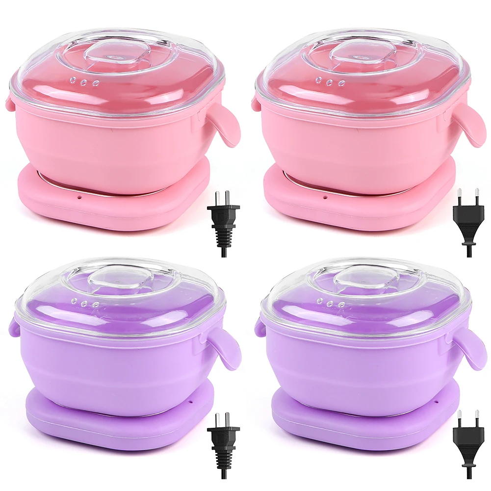 Silicone Wax Warmer Electric Hot Wax Warmer Machine 100W Hair Removal Wax Machine 400ml Wax-melt Machine for Hair Removal