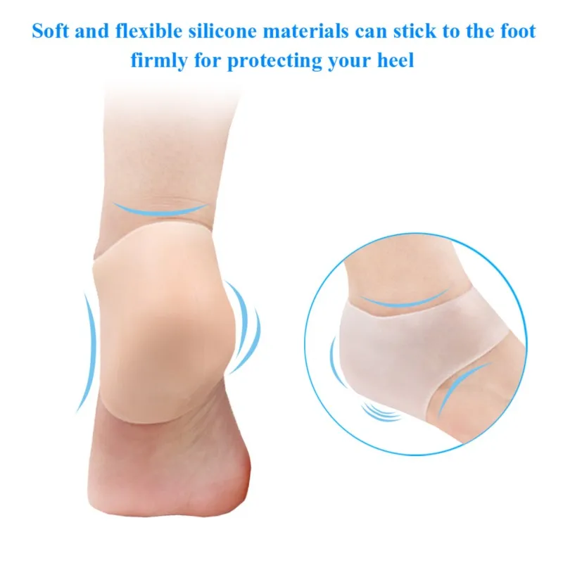 Silicone Foot Pad Anti Wear And Anti Dry Cracking Heel Pad For Relieving Heel Pain And Protection Cover Accessori Scarpe