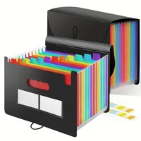 Rainbow 12-24-37Pocket Expanding File - A4 Accordion Folder, Portable Document/Bill/Receipt Holder for Organizing 1