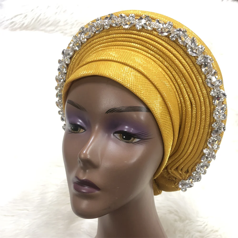 2022 Auto Gele Headtie Big Size Women Cap For African Hats Nigerian Auto Gele ASOOKE Headtie ASOEBI Headtie Wholesale Turban 