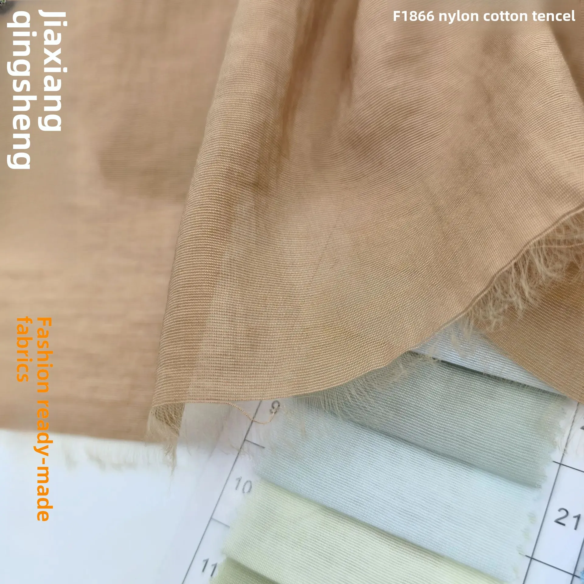 Silk Cotton Half Transparent Dress Shirt Fabric Spring Summer Women's Retro New National Style Hanfu Material