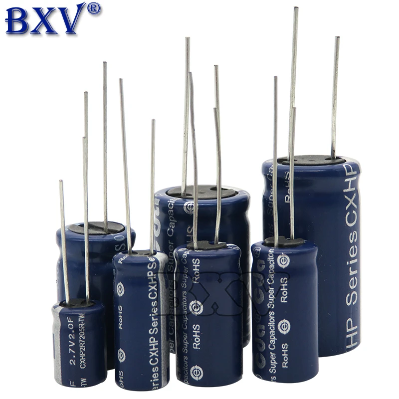 2PCS/LOT Super Capacitor Farad Capacitor 2.7V 2F 3.3F 4F 4.7F 5F 6F 7F