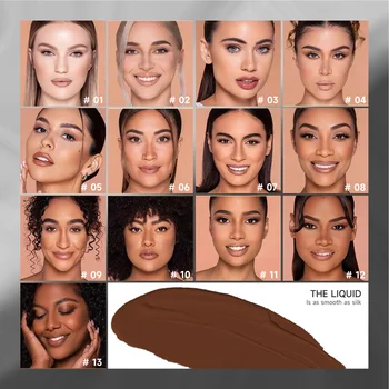 13 Color Liquid Makeup Foundation Dry Skin Concealer Moisturizing Foundation Liquid Foundation Concealer Face Concealer Base 6