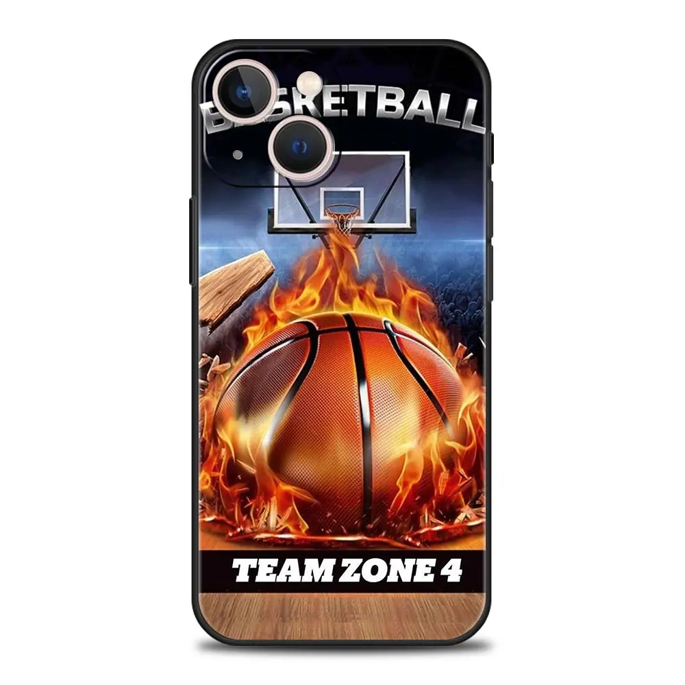 Premium Football Sport-Themed Soft Black Phone Case Cover