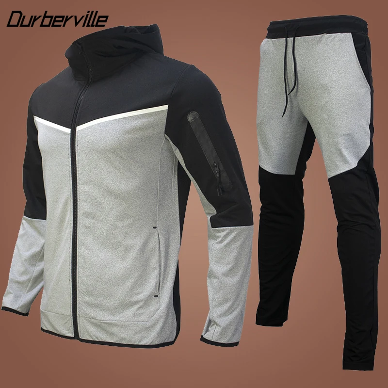 

Men's Sweatsuit 2022 New Brand Tech Fleece Hoodie Cotton Clothing Stretch Training Wear Good Quality Coat Sweatpants Sport Set
