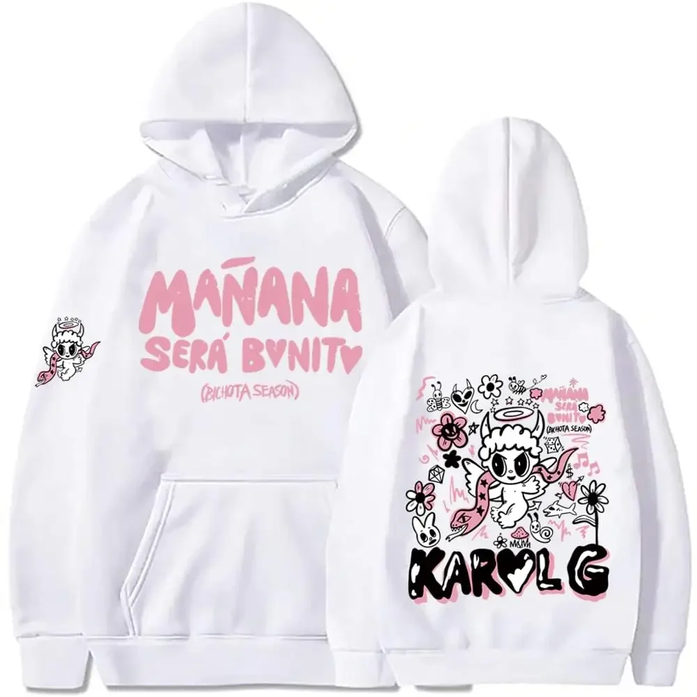 Karol G Bichota 후드티 남녀공용, 힙합 스트리트웨어 풀오버, Karol G Manana Sera Bonito 긴팔 스웻셔츠, Y2K 의류 탑