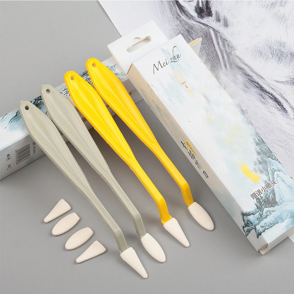 Sketch Eraser Pen Simple Art Sketch Wipe Knife Washable Sponge Highlight Brush Artist Drawing Correction Detail Tools