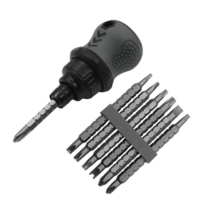 

Mini Dual Purpose Screwdriver Set for Cross Slot Bits Interchangeable Screwdrive