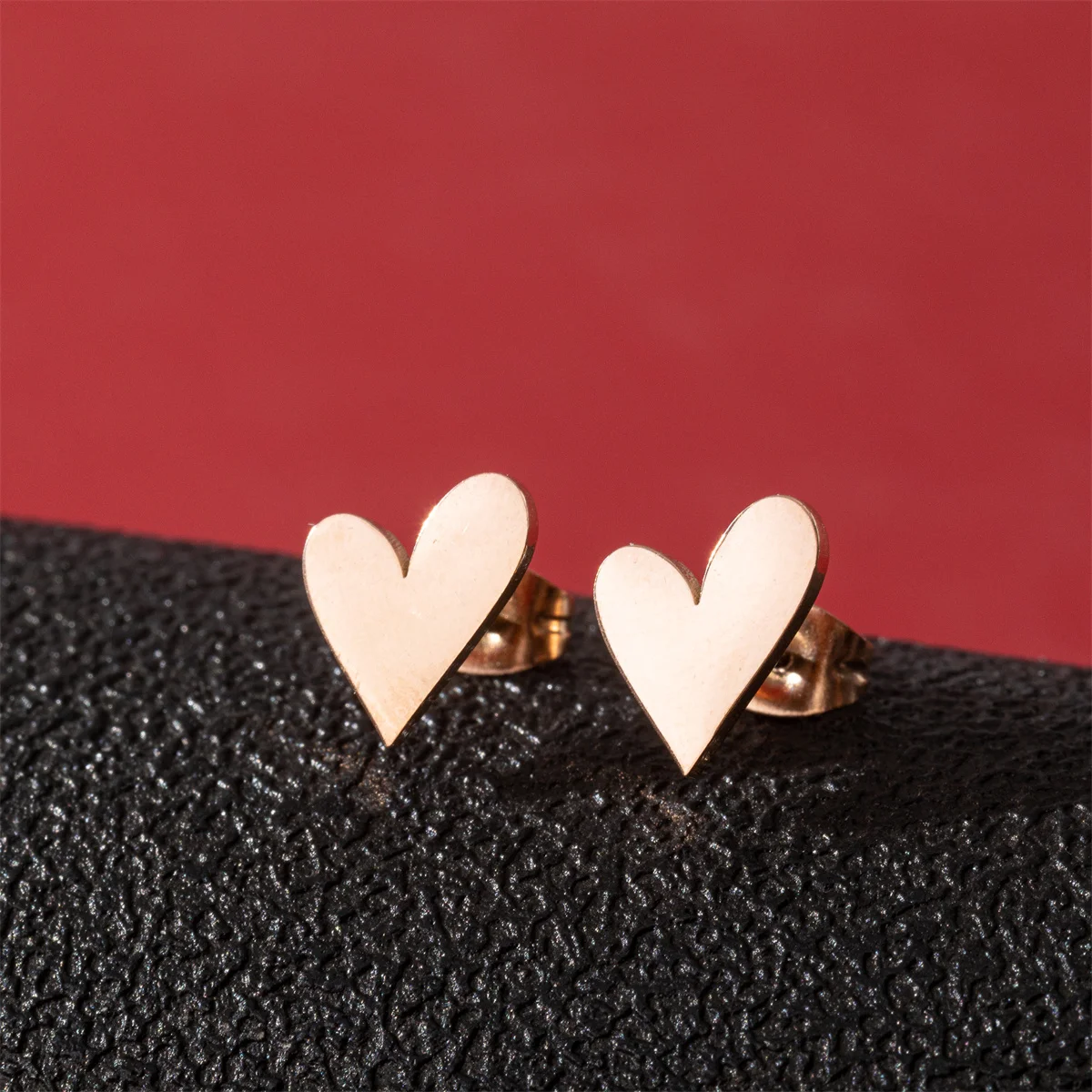 Koreanische Mode Liebe Herz Paar Ohrring für Liebhaber romantische Geschenke Piercing Ohr chirurgische Stahl Ohr stecker Schmuck Pen dientes – Detail 3