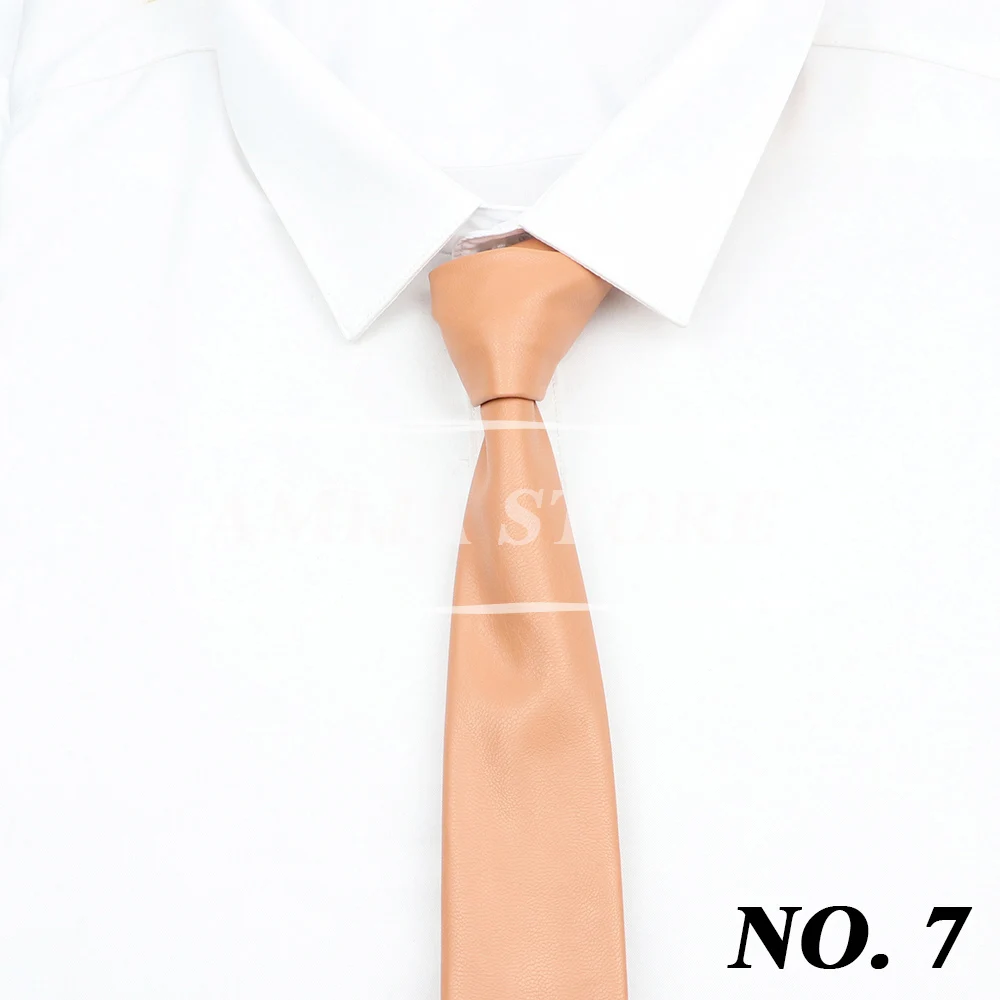Klassische PU-Leder-Krawatten für Männer, Schwarz, Rot, Gold, Silber, Krawatten für Hochzeit, Party, Business-Anzüge, männliche Krawatte, Hemd-Accessoires, Höhlen – Detail 10