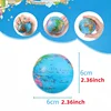 2Pcs Mini Earth Stress Balls Toy Finger Exercise PU Globe Squeezable Balls Educational Foam Sport Ball Decompression Gift 6