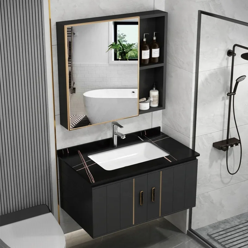 Bathroom Cabinet Combination Bathroom Household Wash Basin Cabinet Wash Basin