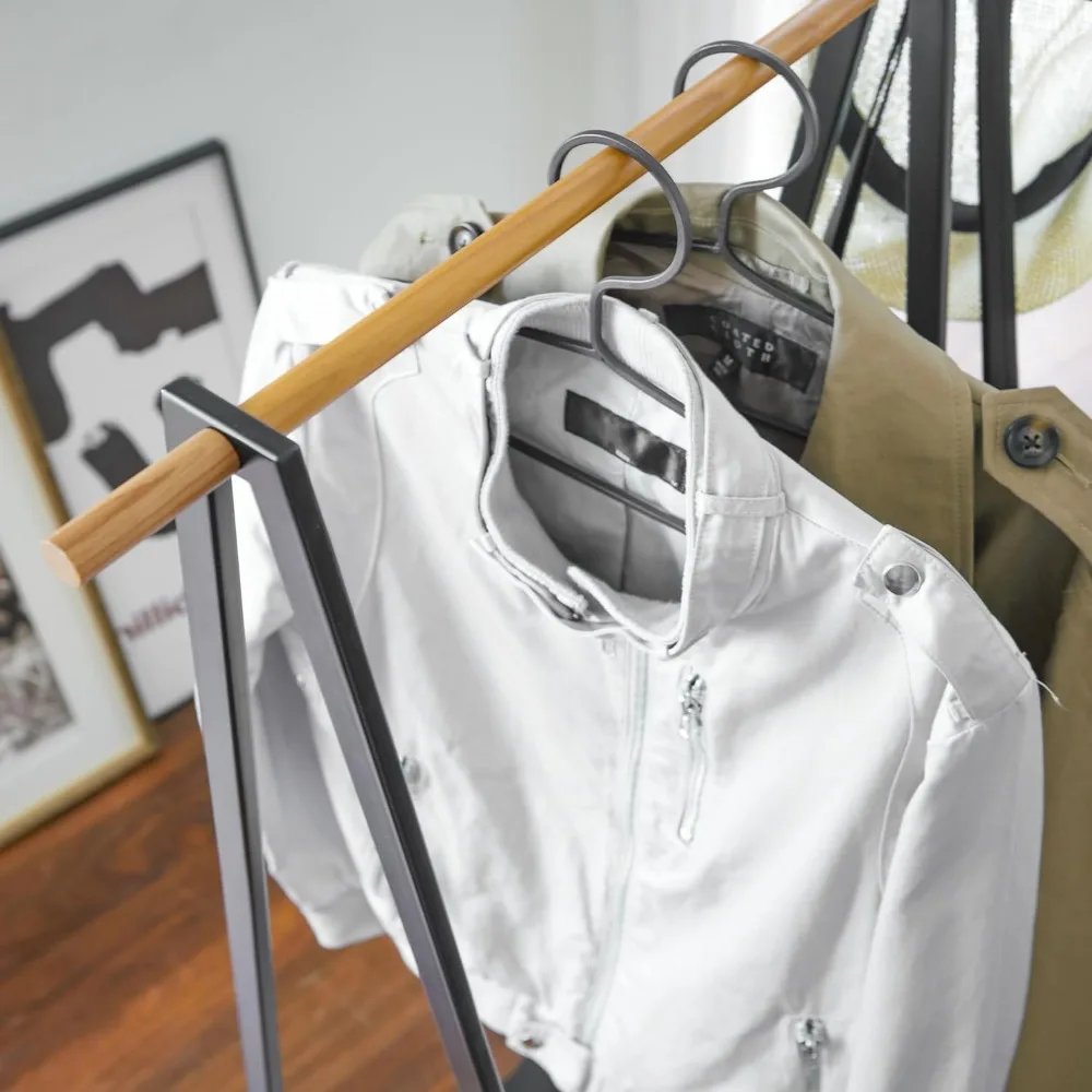 Tower style independent clothes hanger with shelf, 55 "- steel 3