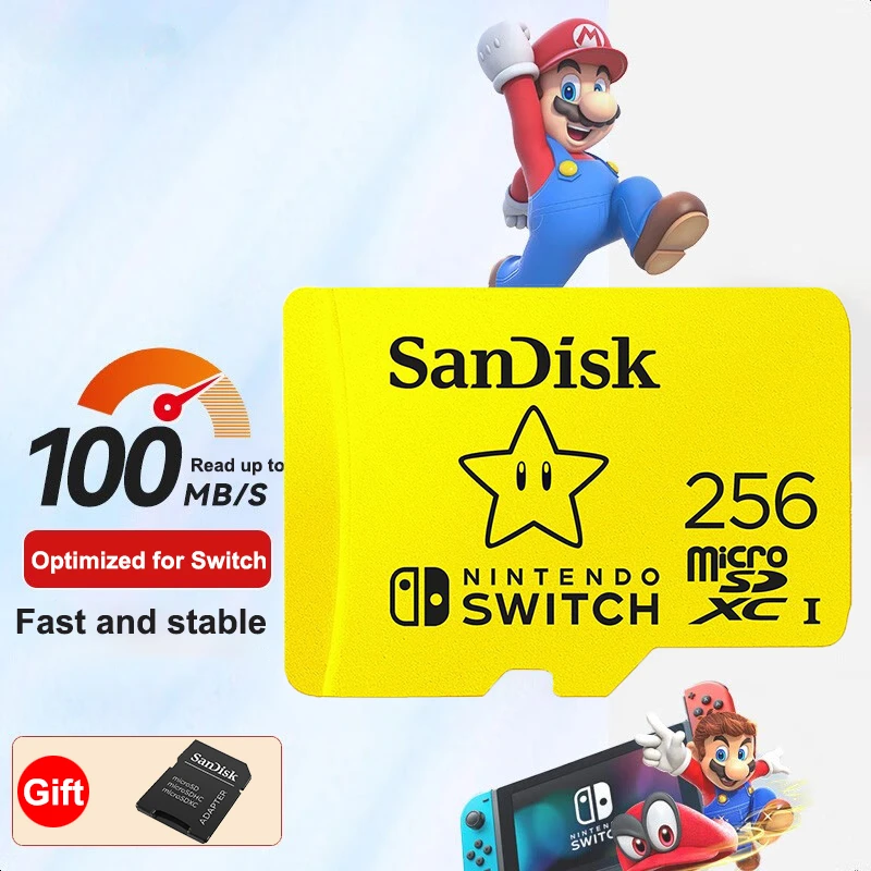 Achetez en gros Offre Pour Sandisk Nintendo Switch Micro Sd Card Nintendo Switch  Carte Mémoire 64 Go 128 Go 256 Go 512 Go Hong Kong SAR et Interrupteur Micro  Sd à 13 USD