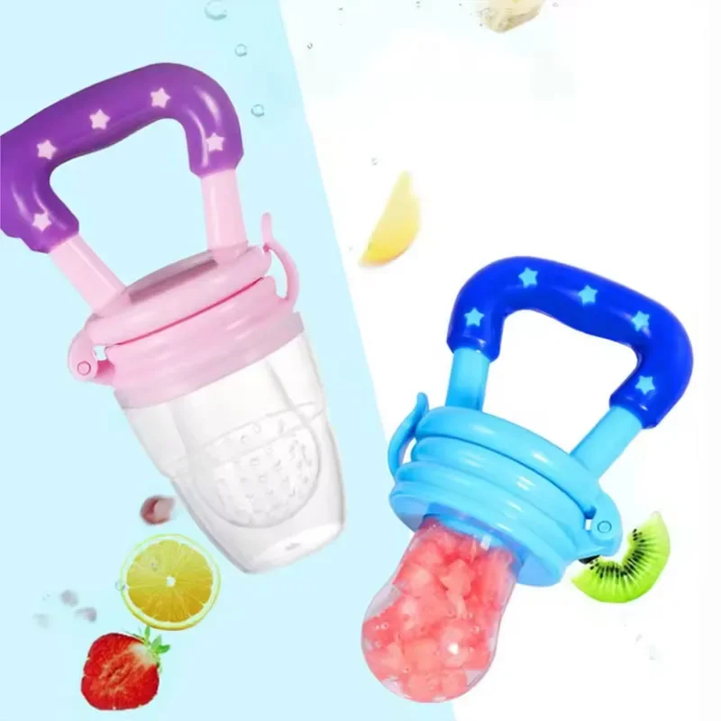 3 PCs Baby Fruit Vegetable Teether Food Supplement Bite Le Silicone Baby Feeding Tableware