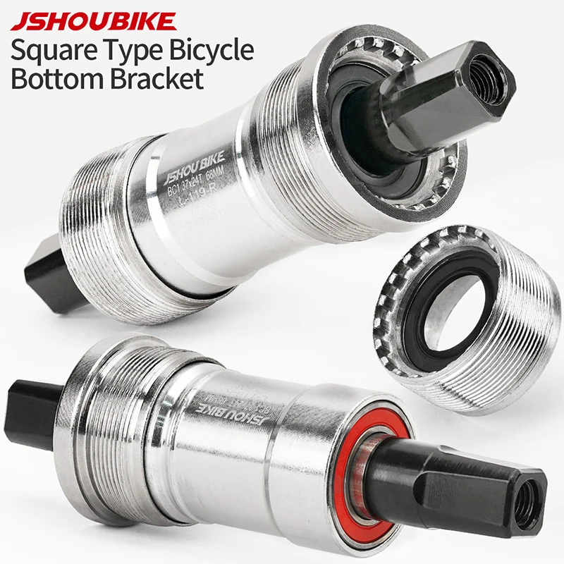 Bike Crankset Square Taper BSA 68mm Sealed Bearing British Threaded Bottom Bracket for MTB Road Bikes