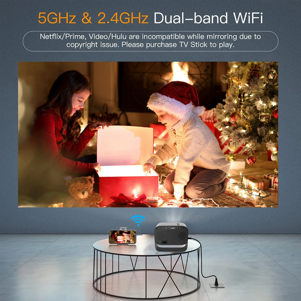 ZDSSY P28A Projector 4K Android 9.0 WIFI BT Supported 1080P Smart Home Cinema Theater Beamer Movie Airplay Miracast Projetor