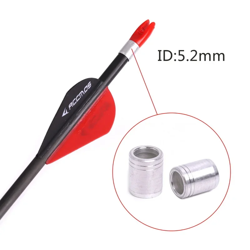 12/30pc ID 5.2mm Archery Bow Collars Explosion-Proof Ring For OD 6.2/6.3/6.55/6.7/6.8/6.9mm Arrow Shaft Protecter Accessories 3