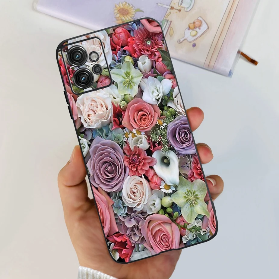 Cute Cat Butterfly Soft Silicone Phone Case, 6.5'' Coque