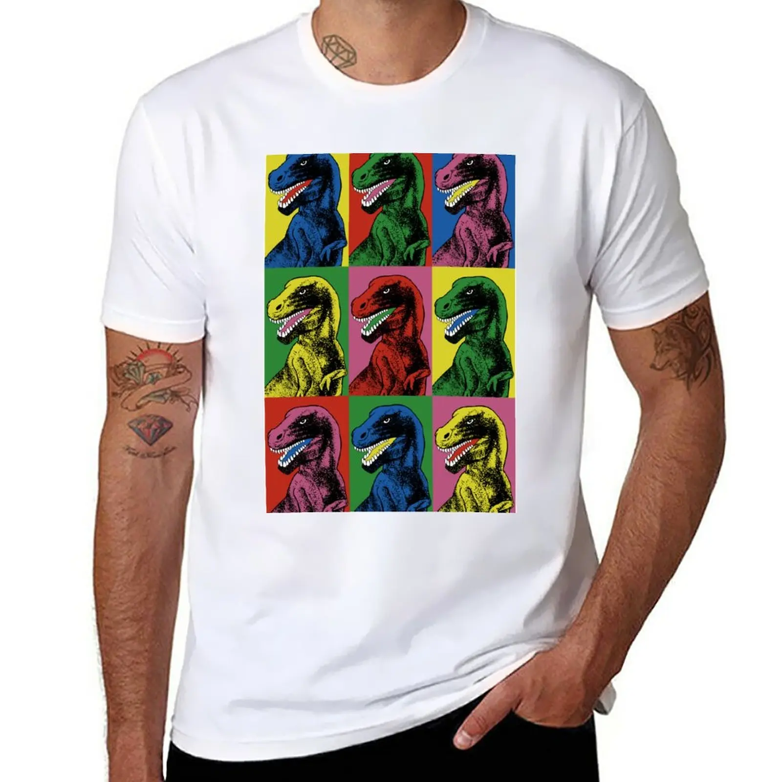 

Dinosaur Pop Art T-Shirt hippie clothes new edition t shirt sweat shirts mens graphic t-shirts pack