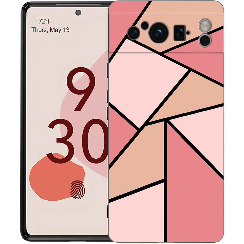 Geometry Marble Design Soft TPU Phone Case Cover