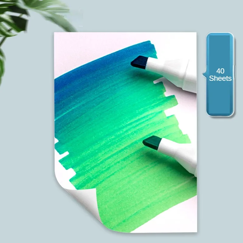 M&G 50 Sheets Marker Paper A4 Marker Pen Special Paper for School Students Kids Girls Handwriting Painting Sketching 6