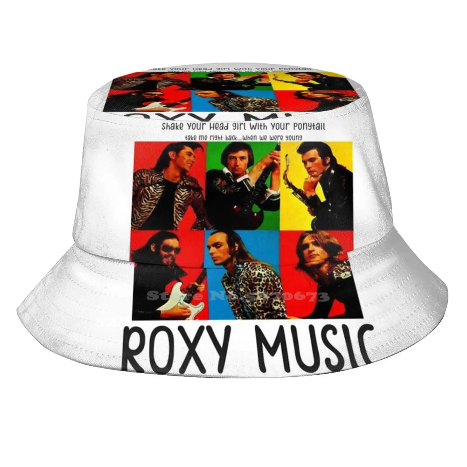 Musica Cappelli Da Pescatore Unisex Berretto Musica Harley Ferry Music Eno Brian Ferry Pleasure Panther English Band 80 70 Album