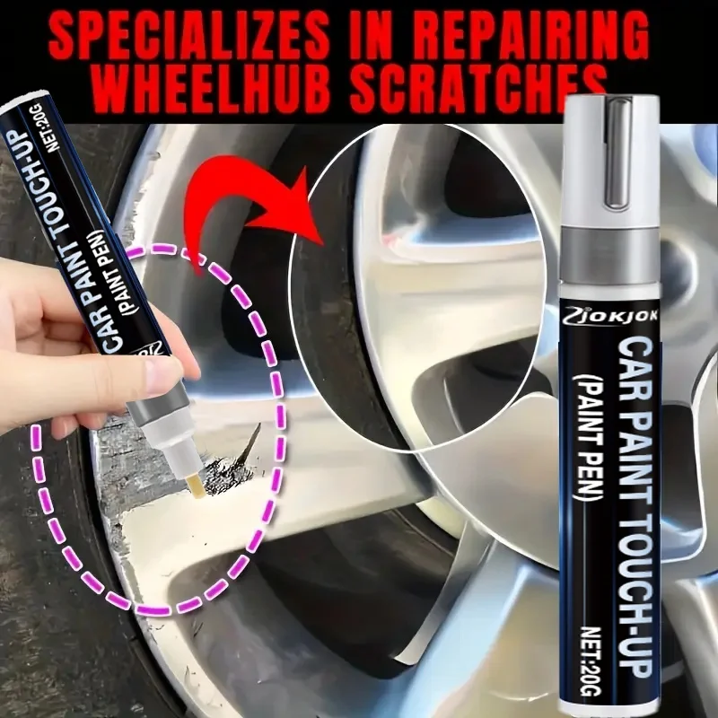 Silver Color Wheel Scratch Repair Pen, Quick Fix for All