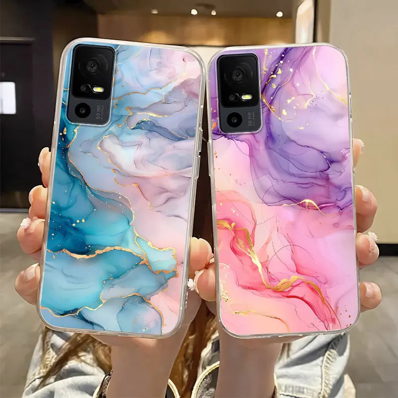 Luxury Transparent Silicone Shockproof Phone Case