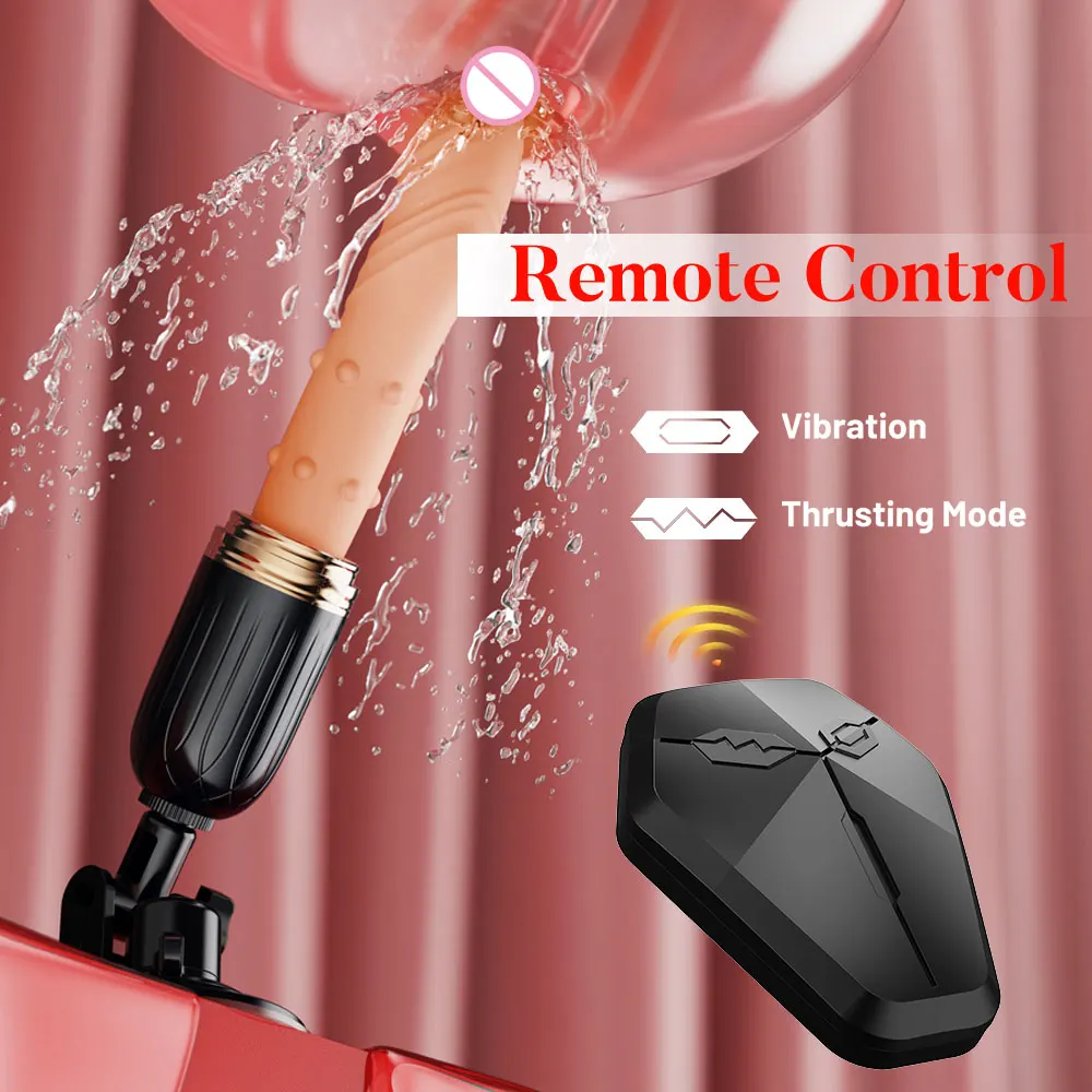 Thrusting Realistic Dildo Sex Machine Penetration Fake Penis With Suction Base Women Heating Vaginal G Spot Stimulator Sex Toys