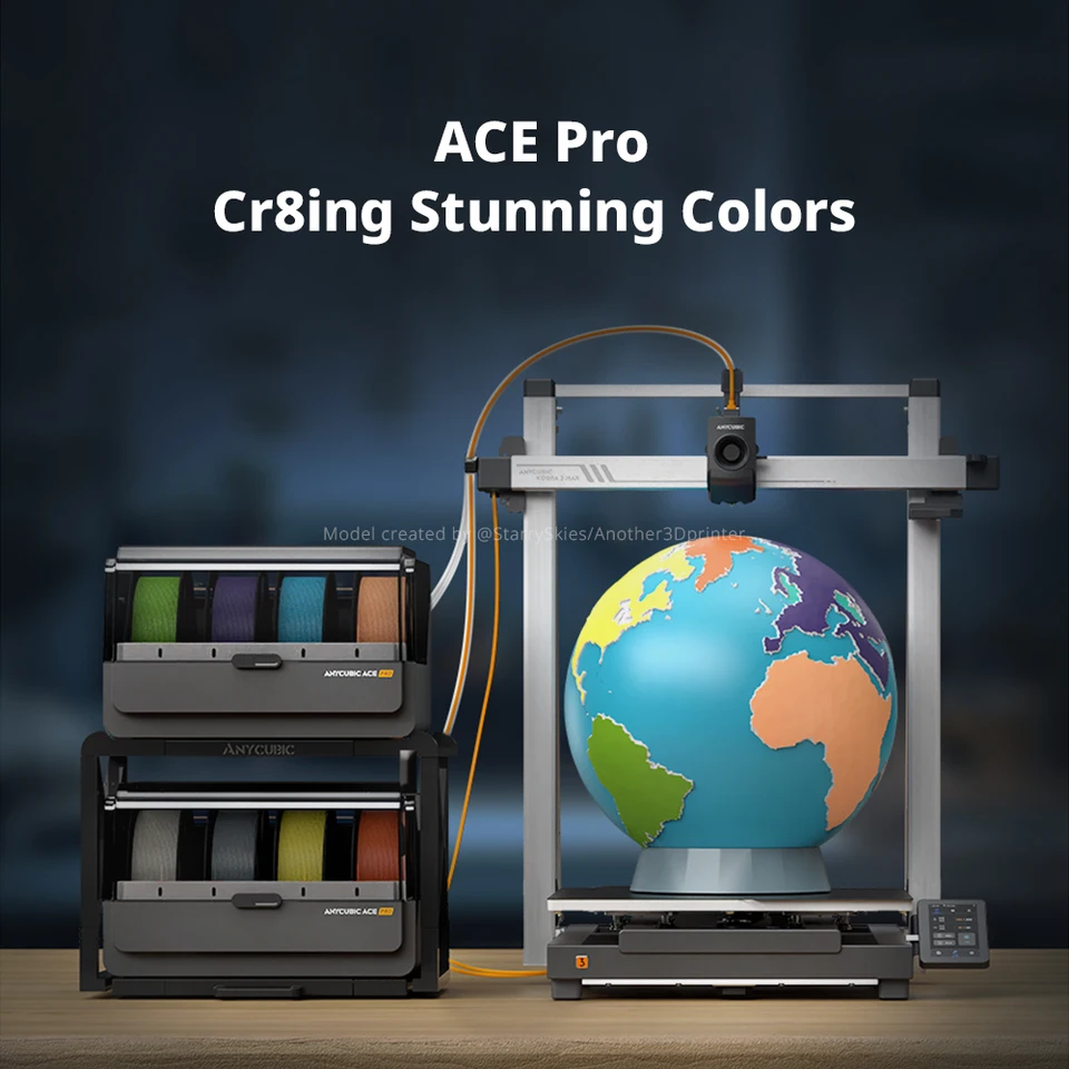 ANYCUBIC Kobra 3 Max FDMマルチカラー3Dプリンター、最大600mm/秒の