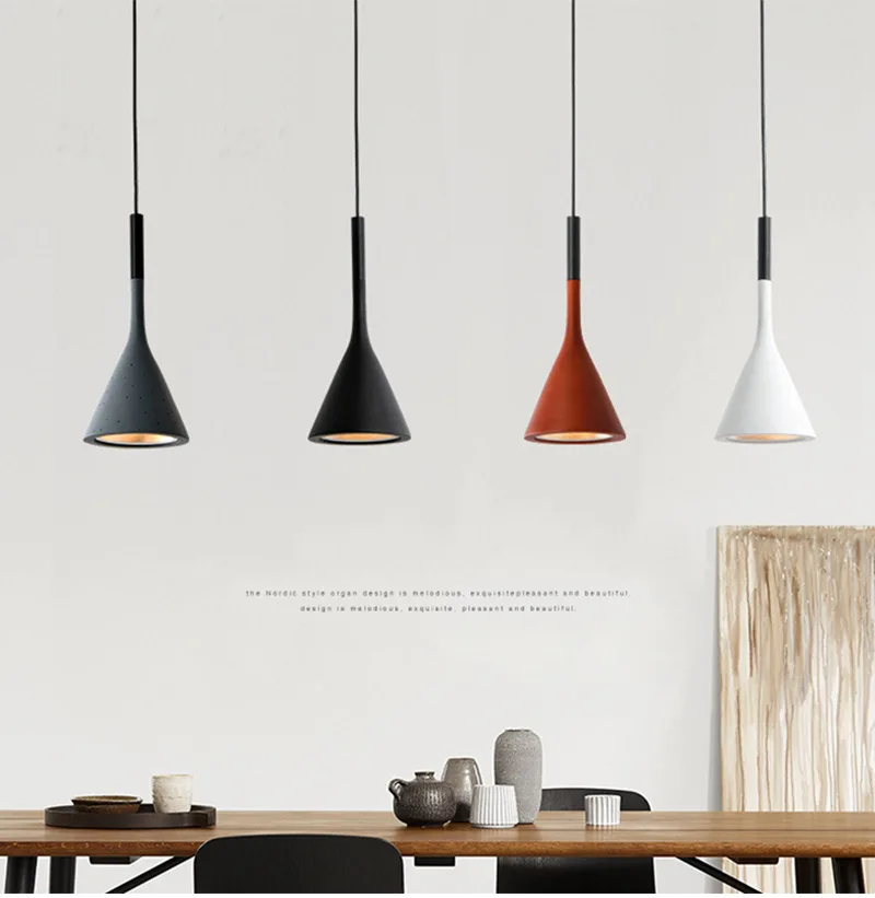 

Nordic Restaurant Lamp Bar Bedside Chandelier Bedroom Simple Creative Personality Small Modern Minimalist Single Head Chandelier