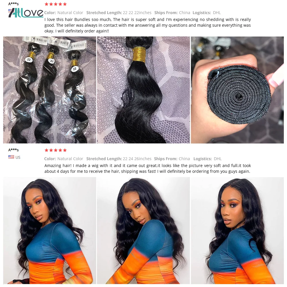 Allove Body Wave Bundles With Frontal HD Transparent Lace Frontal With 3 Bundles Brazilian Remy Human Hair Bundles With Closure