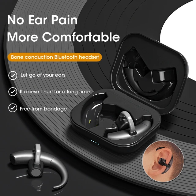 Garyway Bone Conduction Headphone Wireless Bluetooth Earphones Ear Clip  Earbuds with Mic Touch Control for Sport Working Talking - AliExpress