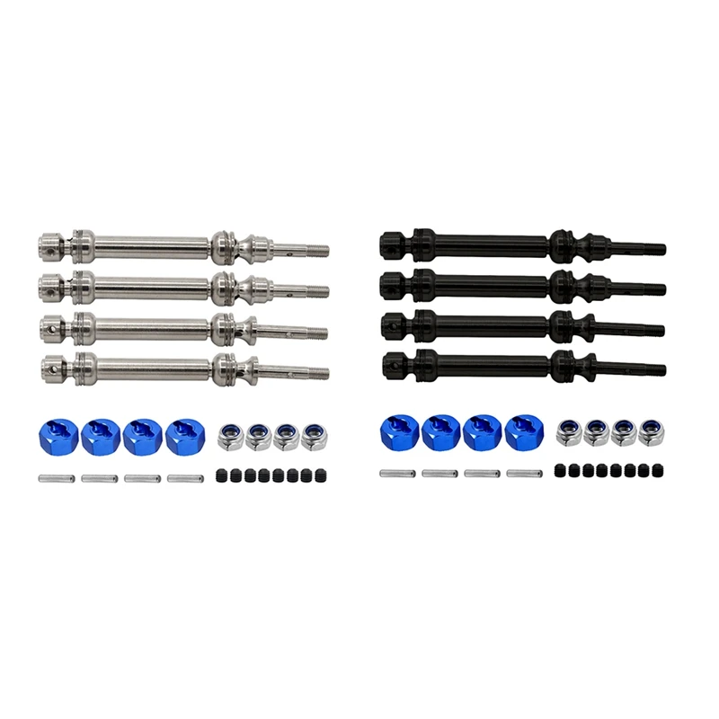 

Для Traxxas 1/10 Slash 4X4 Huanqi 727 горный крысиный металлический передний и задний приводной вал Spline CVD