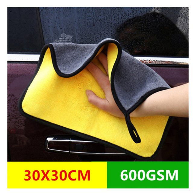 Microfiber Car Cleaning Cloth Coral Car Wipe Super Absorbent High Efficiency Household Products herramientas de limpieza