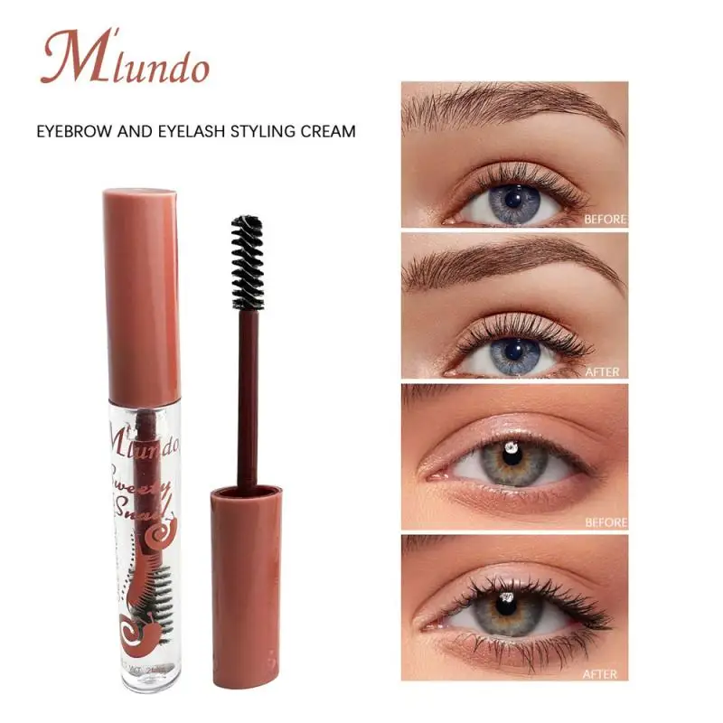 Transparente sobrancelha cílios estilo creme fino natural sobrancelha estilo gel duradouro grosso rímel à prova dwaterproof água líquido cílios maquiagem 7