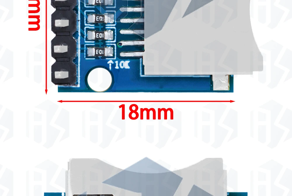 1 ~ 10 Stück egbo micro sd Speicher Erweiterungs karte mini micro sd tf Karte Memory Shield Modul mit Stiften Arm avr – Detail 6