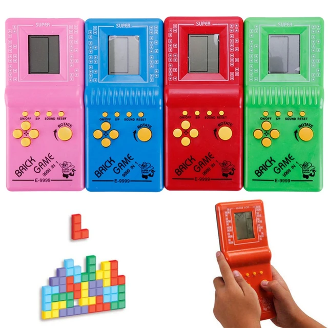 Rétro Handheld Game Players Tetris Classic Childhood Game Jeux électroniques  Jouets Console de jeux Énigme Jouets éducatifs pour enfant