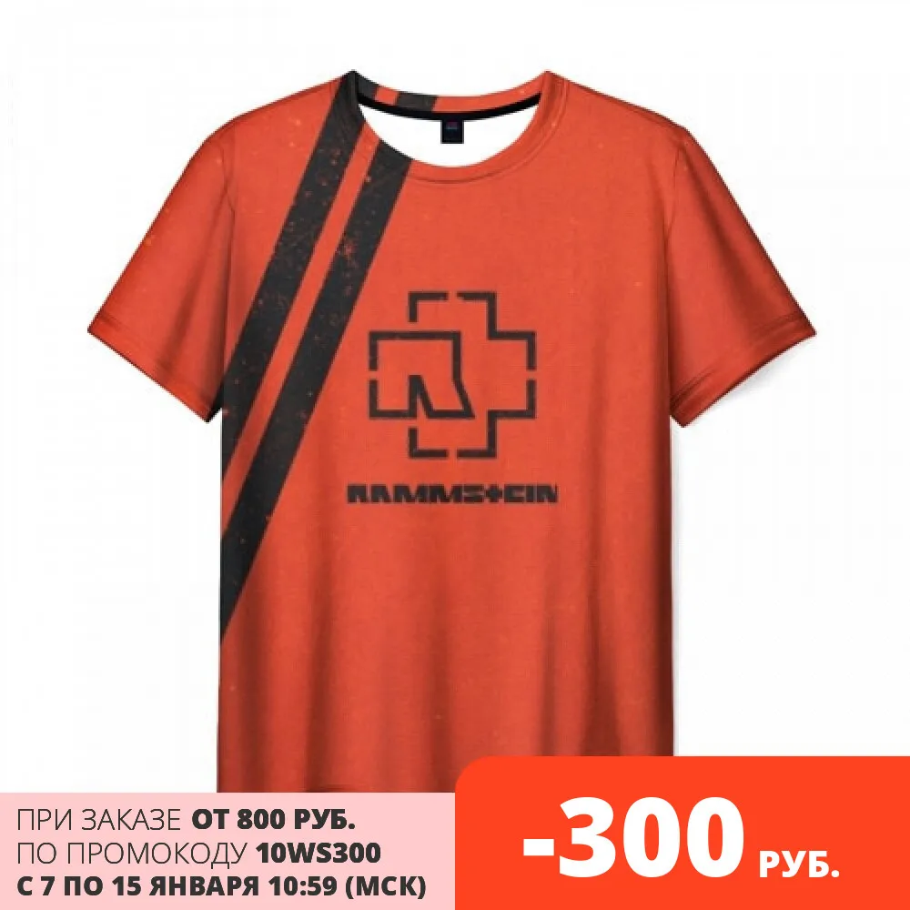 Мужская футболка 3D Rammstein | одежда