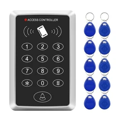 RFID Access Control Keypad and Door Lock System with Card Reader (F007 - 10pcs Keyfob)