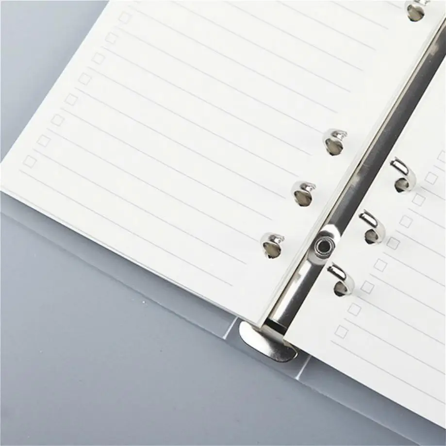 1 Pcs A4A5A6 Creative Frosted Semi Transparent PP Strap Loose Leaf Notebook Book Clip Notebook Shell
