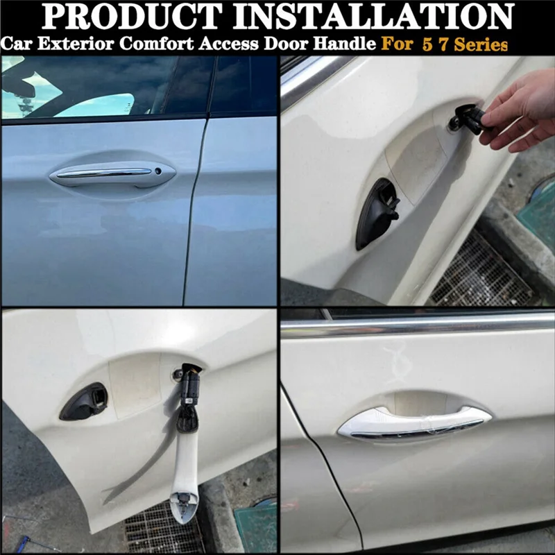 Poignée De Porte Extérieure Avant Pour BMW Série 5 F07/F10/F11 & Série 7 F01-F04 - Noir